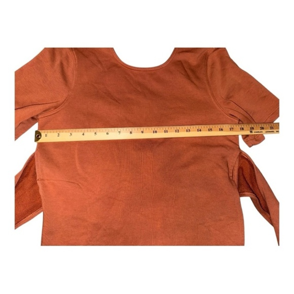 Nike Studio Yoga Training Top SS Wrap Rust Size Small - Picture 9 of 10